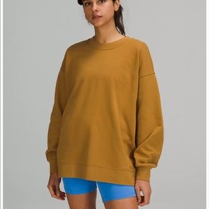 Lululemon Perfectly Oversized Crew with Logo in Spiced Bronze size 6